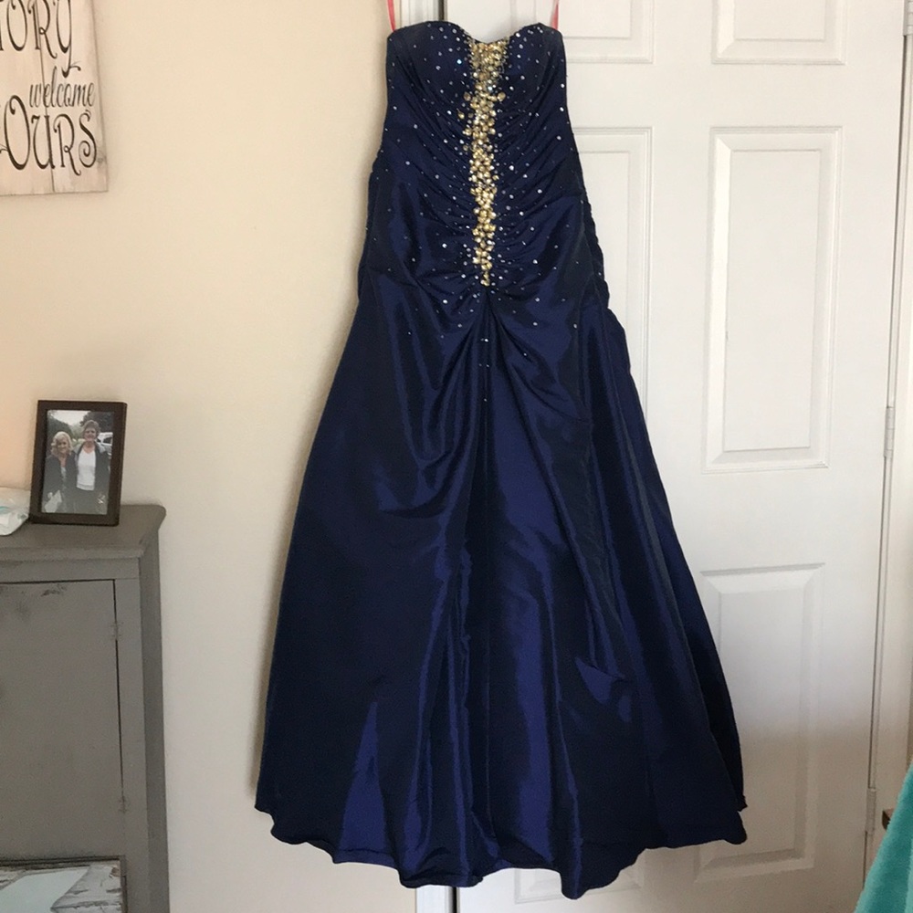 Royal blue prom dress